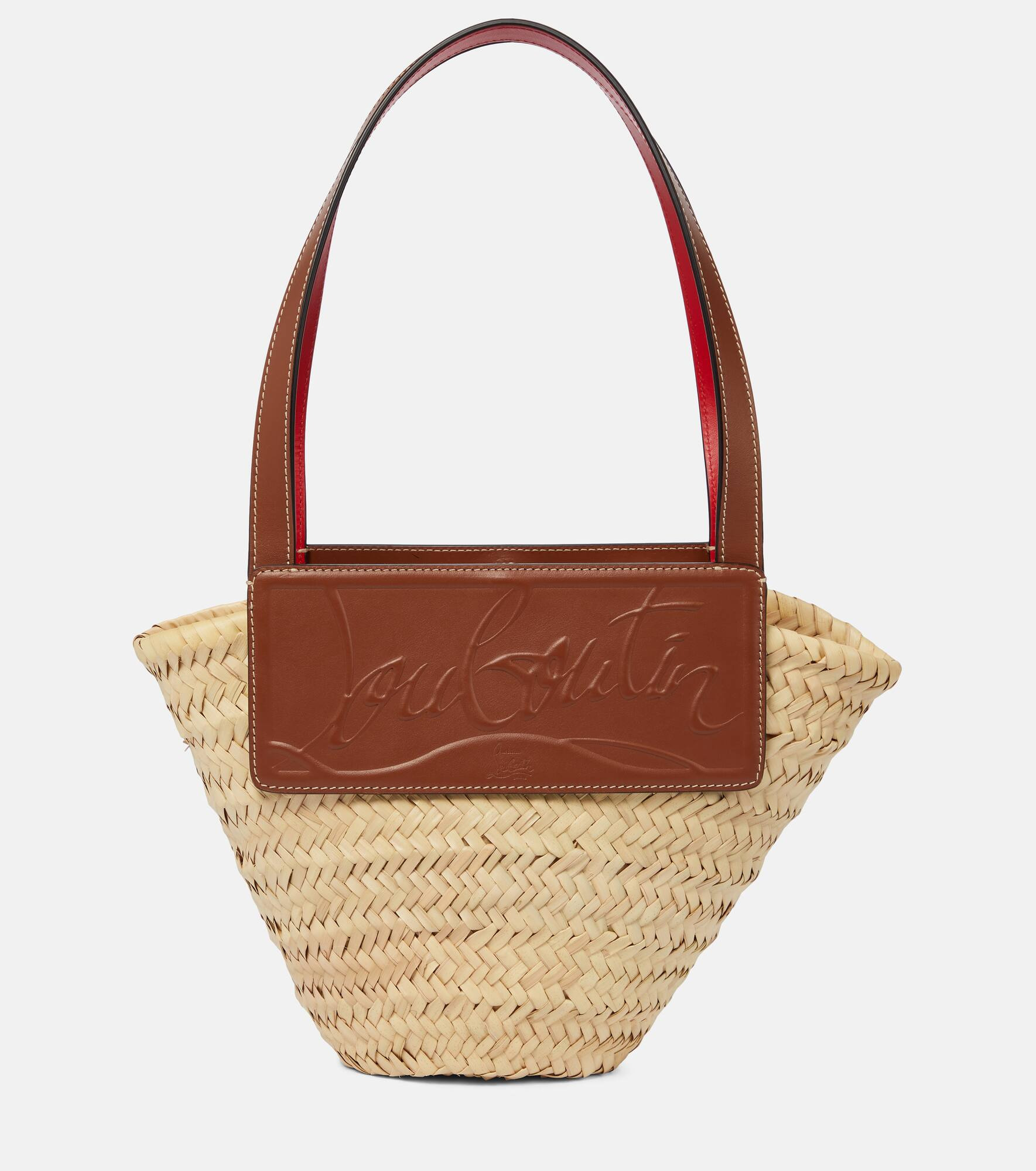 Loubishore Small raffia tote - 1