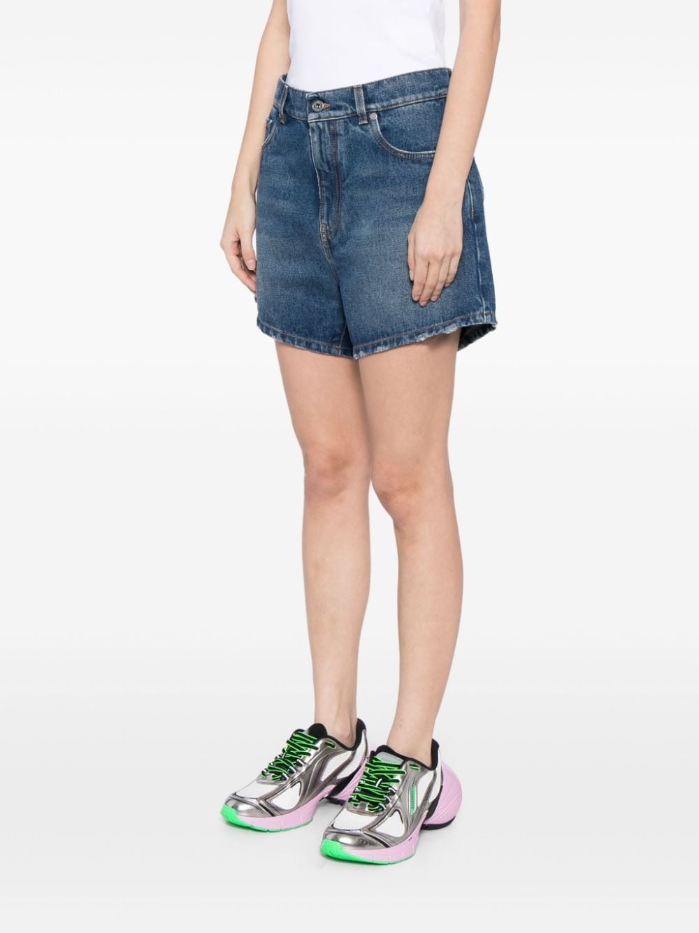 denim mini shorts - 3