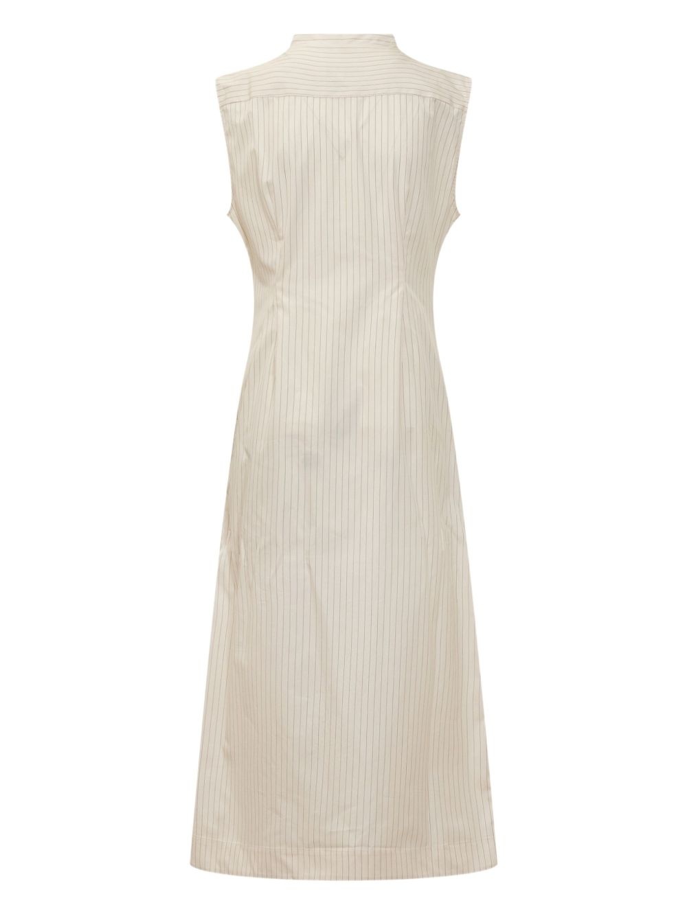 pinstripe sleeveless dress - 2