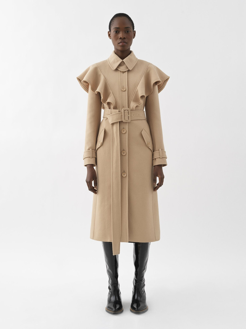 Chloé RUFFLED TRENCH COAT outlook