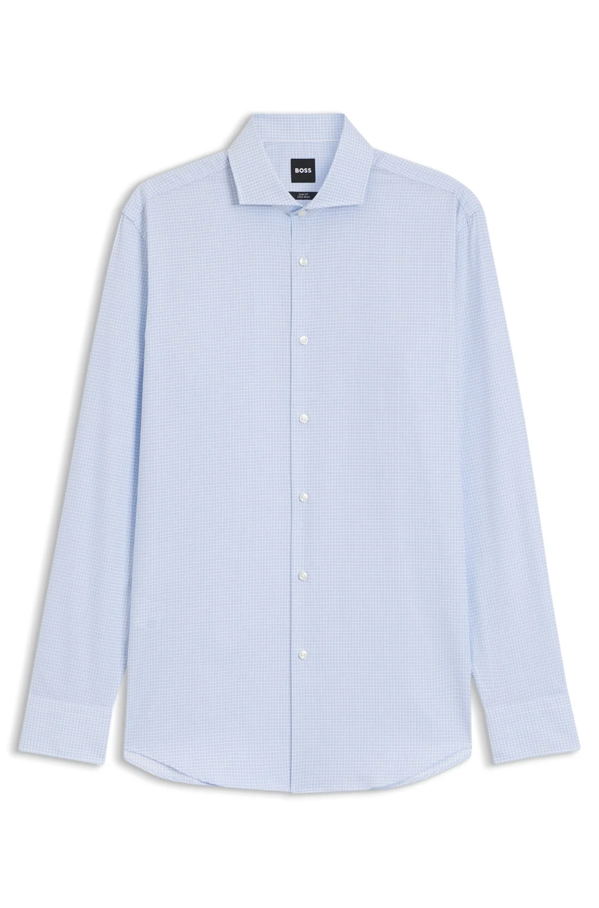 EASY-IRON SLIM-FIT SHIRT IN COTTON TWILL - 1