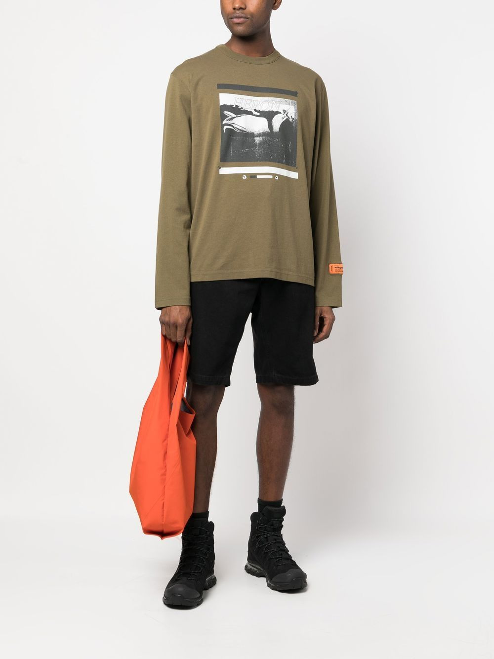 logo-print detail T-shirt - 2