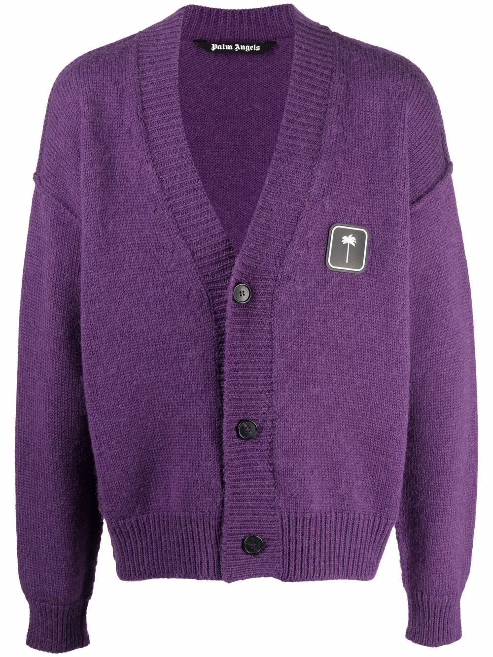 PXP logo-patch cardigan - 1