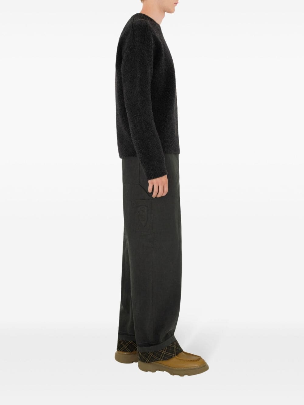 crew-neck knit jumper - 3