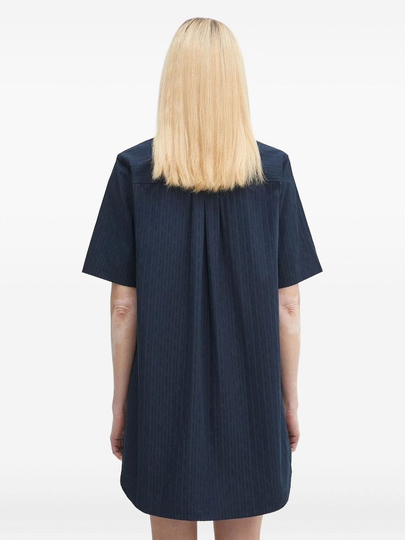 pinstripe short-sleeve shirt dress 3