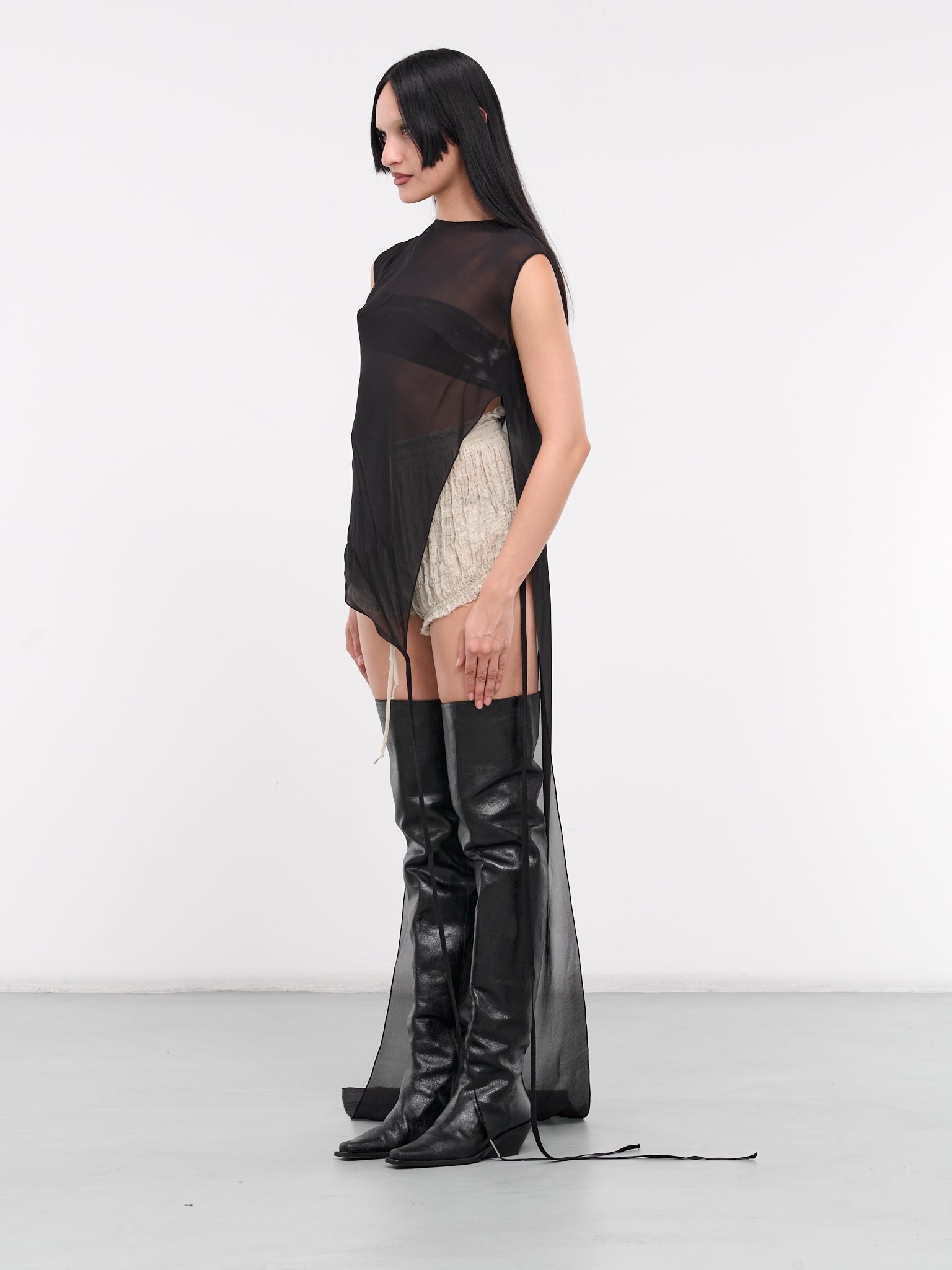 Zira Asymmetric Draped Top - 2
