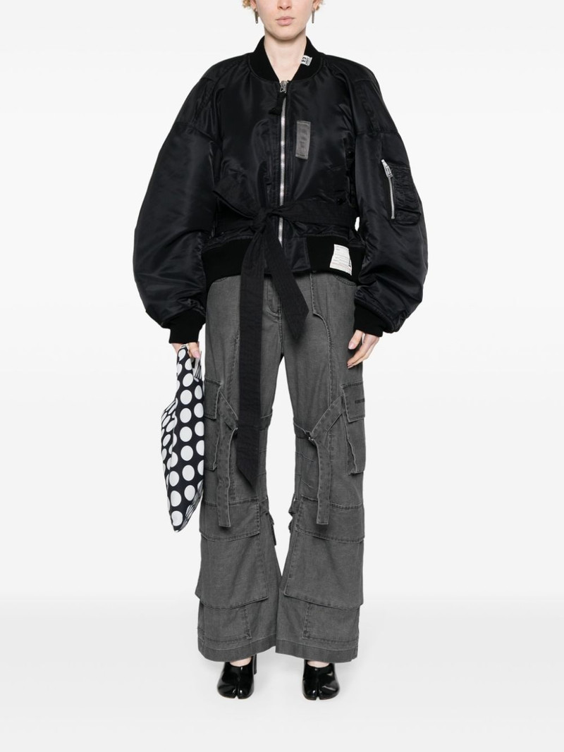 Maison MIHARAYASUHIRO logo-patch bomber jacket outlook