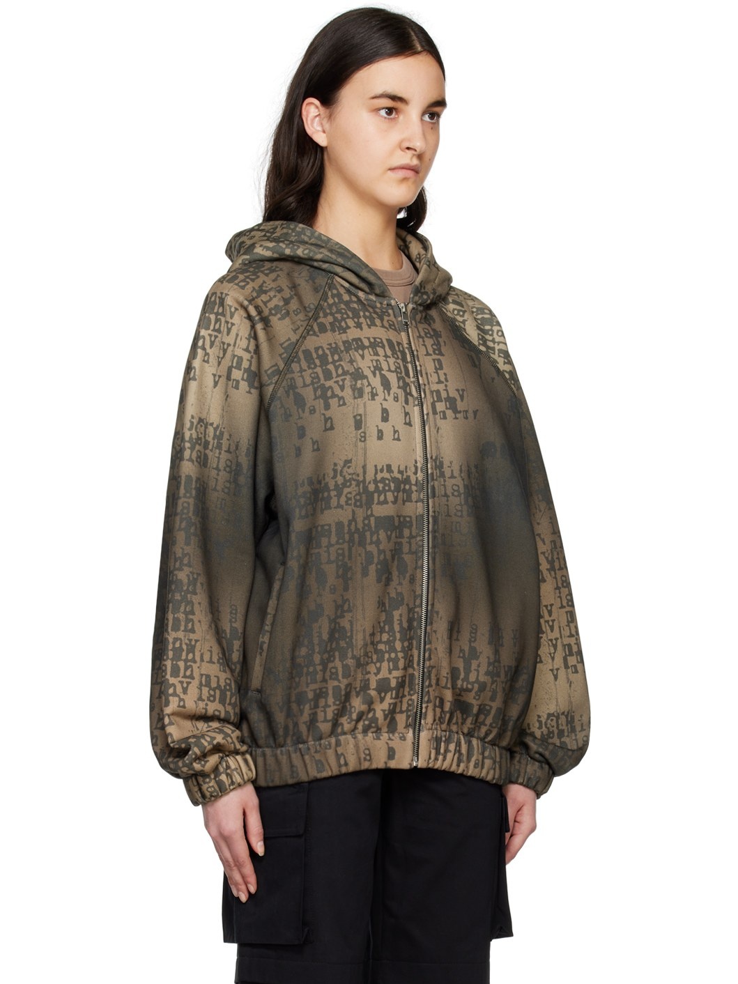 Brown Typewriter Hoodie - 2