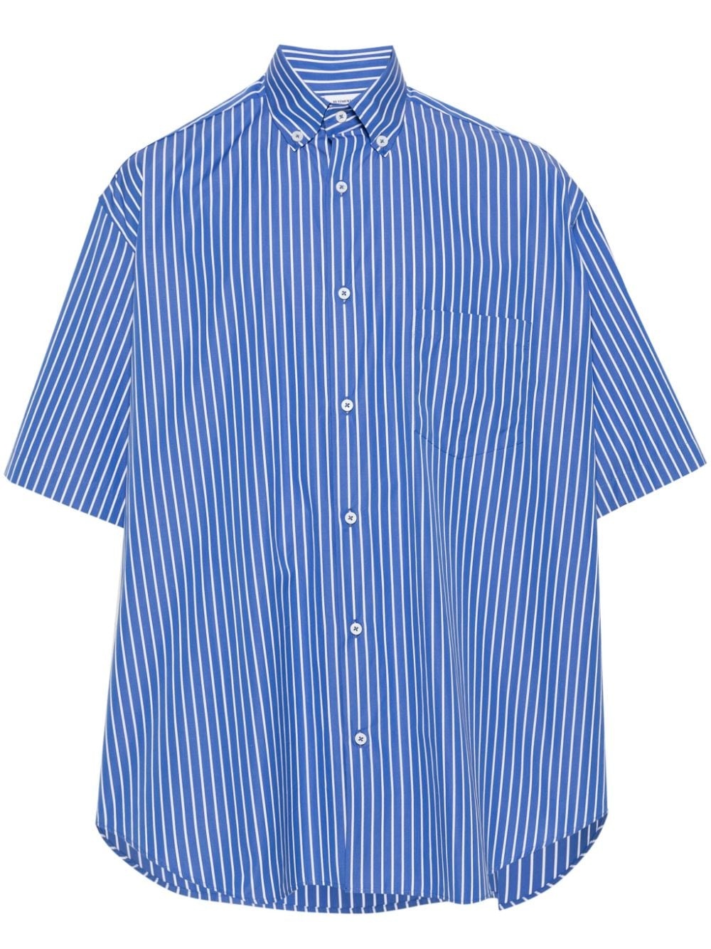 striped poplin shirt - 1