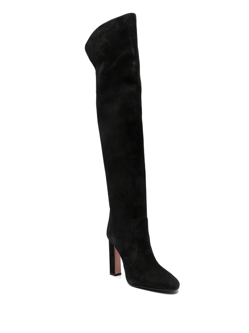 130mm knee-high suede boots - 2