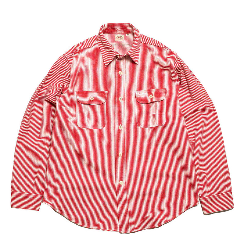 SUGAR CANE Hickory Stripe L/S Work Shirt - SC27853 outlook