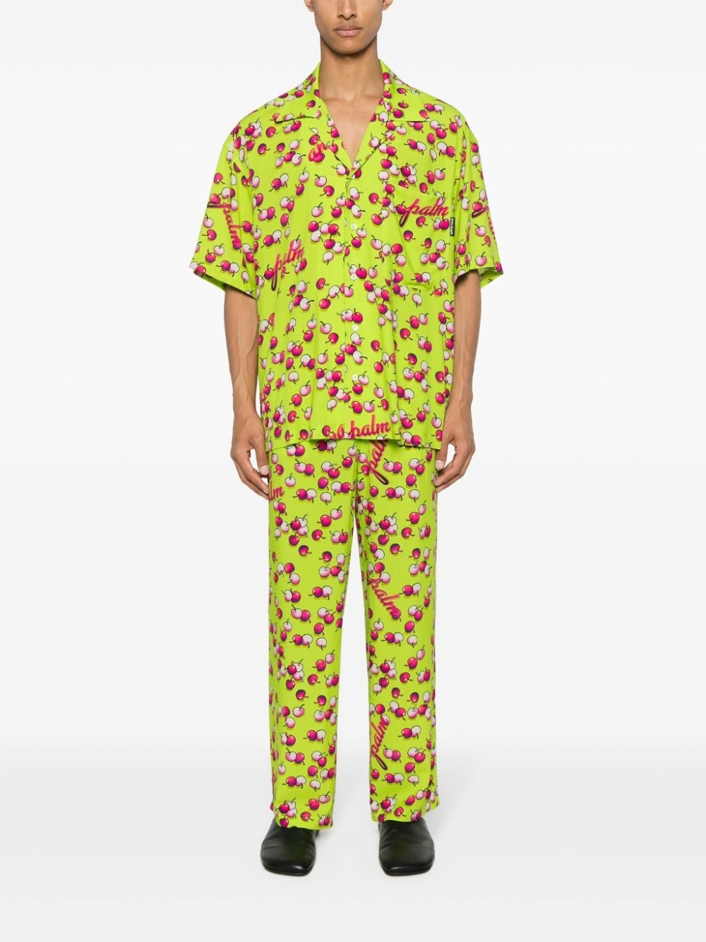 cherry-print shirt - 2