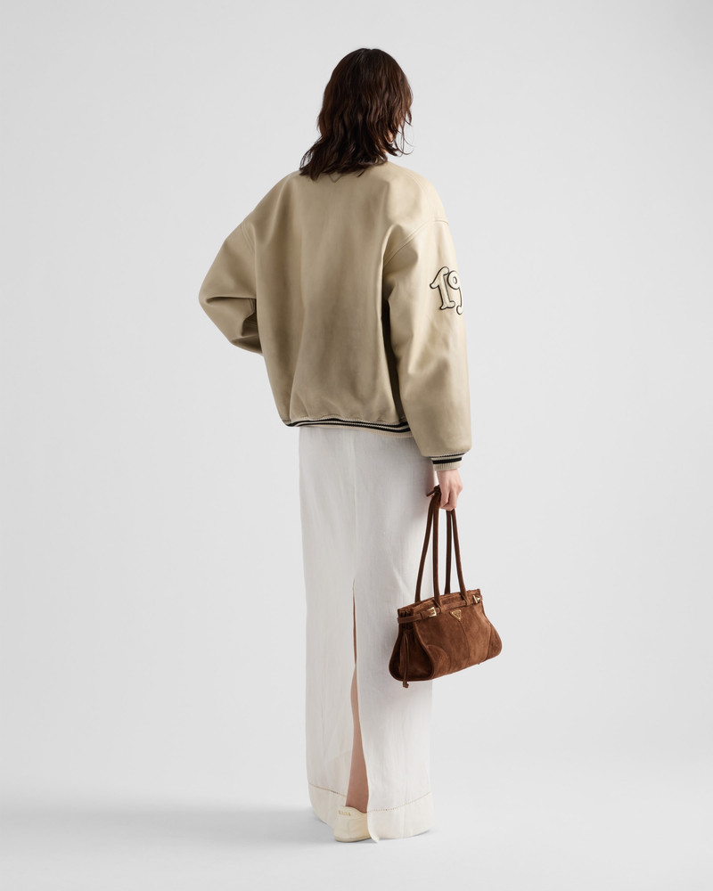 Embroidered linen skirt 5