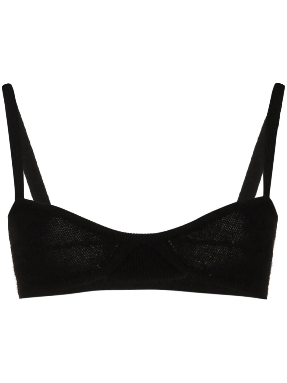 Eda cashmere-knit bralette top - 1