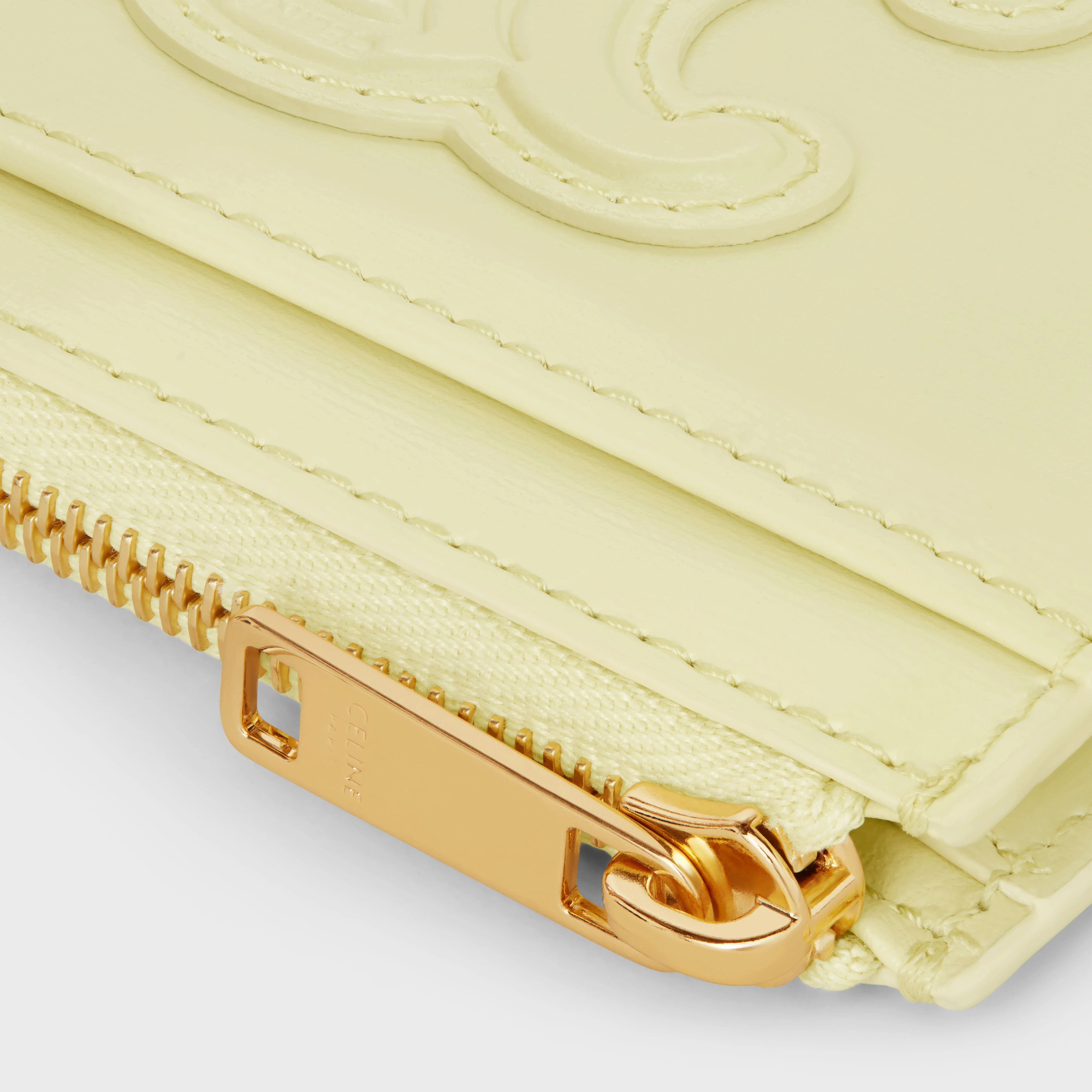 ZIPPED CARD HOLDER CUIR TRIOMPHE IN SHINY CALFSKIN - 4