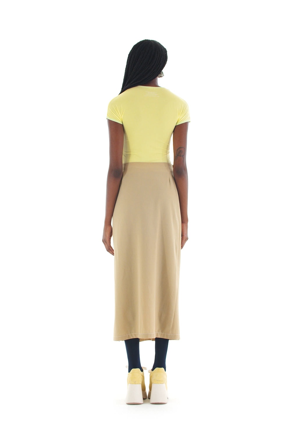 'SEE YOU SUNNEI' T-SHIRT / light yellow - 2
