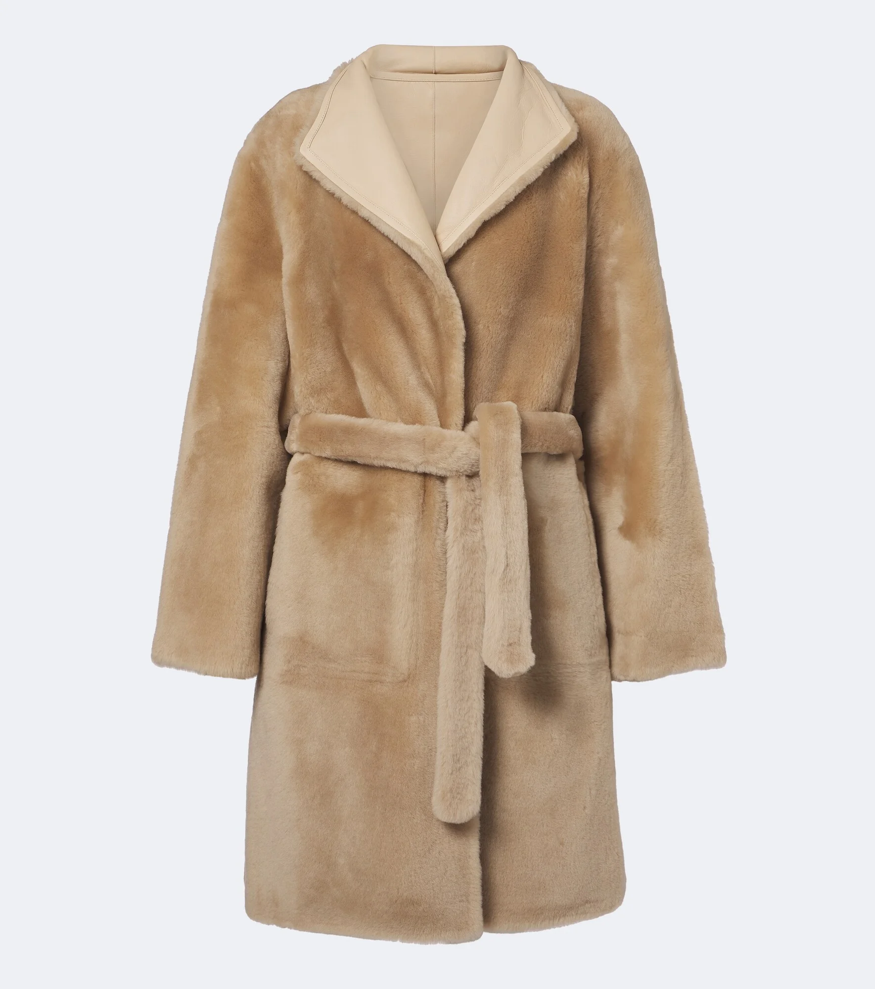 Reversible shearling coat - 1