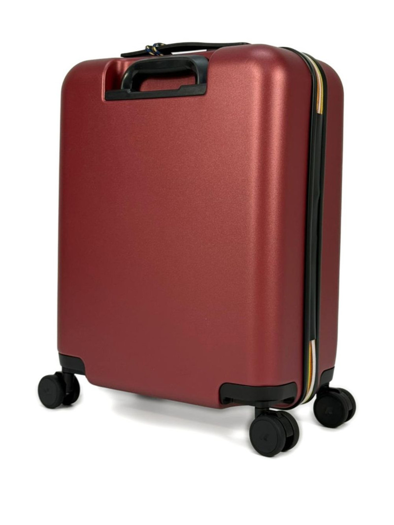 K-WAY embossed-logo wheeled luggage outlook
