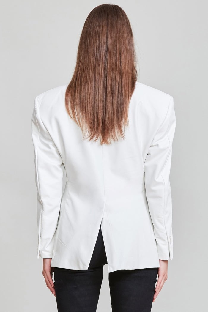 Strong Shoulder Notch Lapel Blazer | R13 Denim Official Site - 3