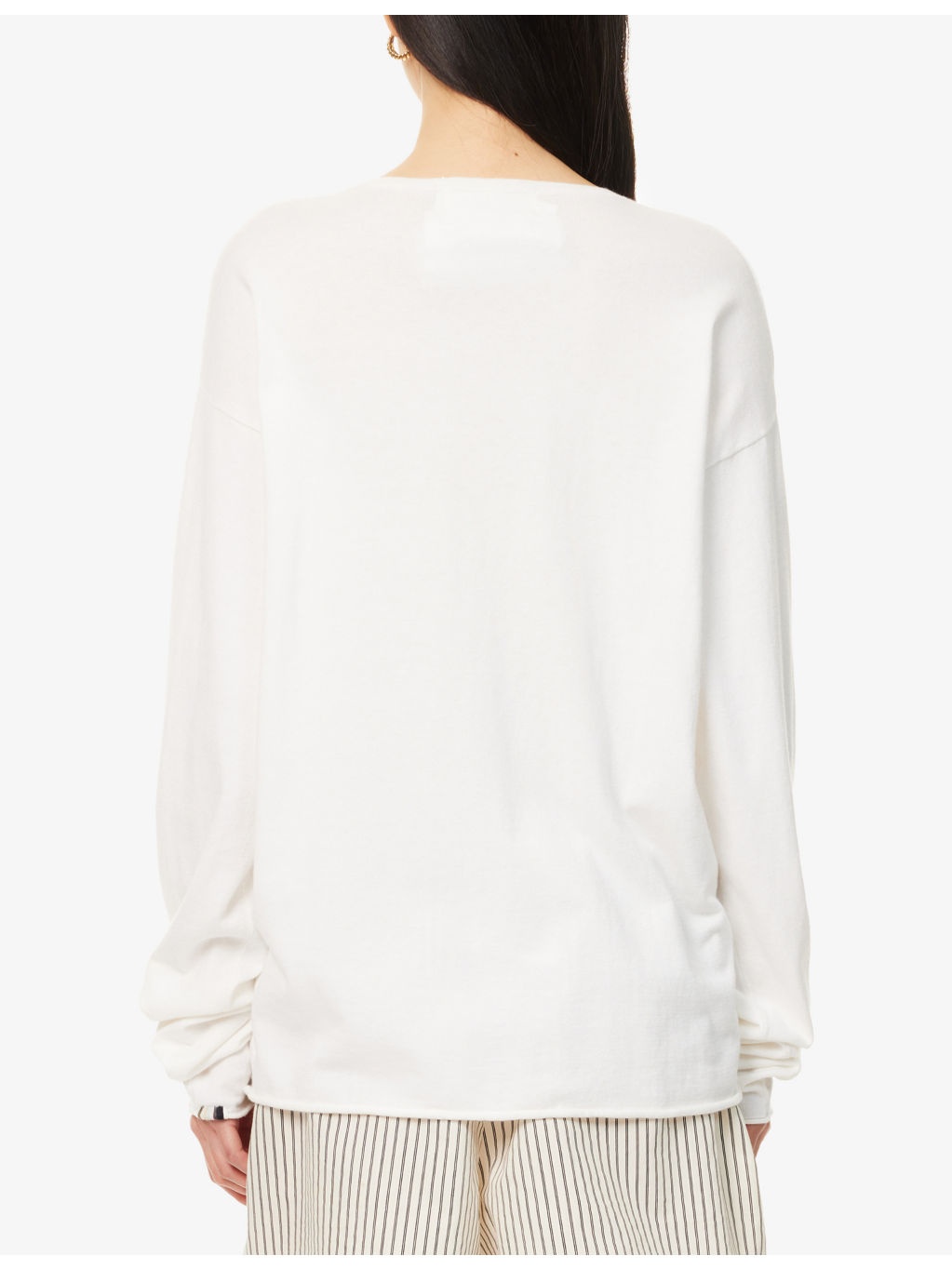 Aries Round-Neck Cotton and Cashmere-Blend Knitted Jumper - 4