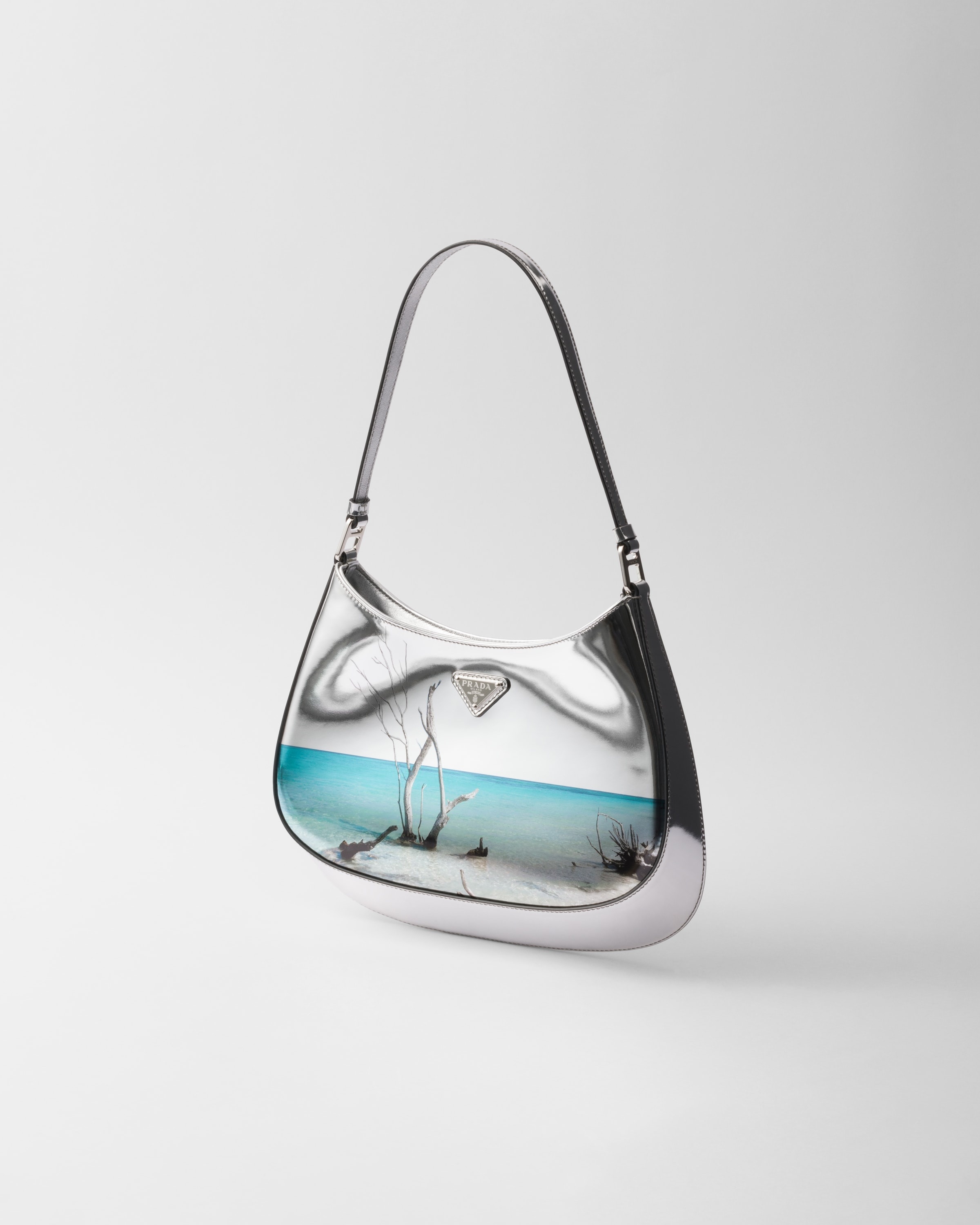Prada Cleo printed brushed leather shoulder bag - 2