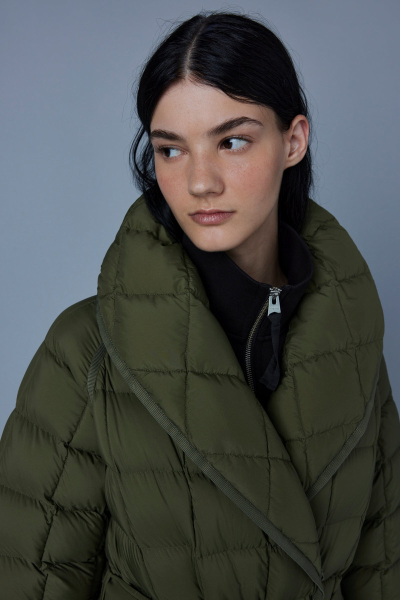 ALLEGRA Matte light down wrap coat 5