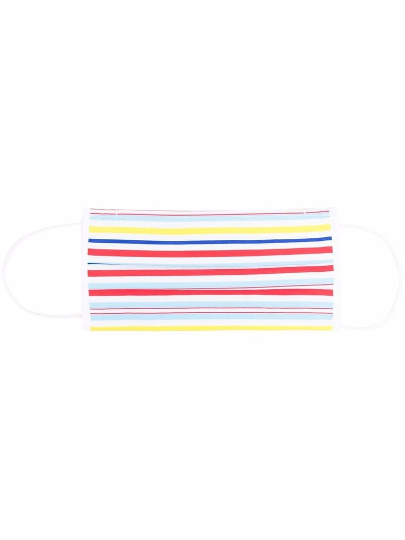 stripe-print face mask 1