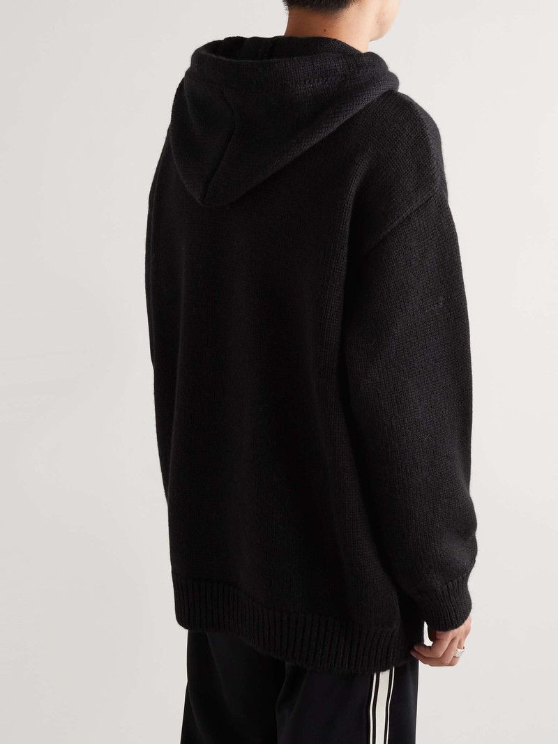 Embroidered Embellished Wool and Alpaca-Blend Hoodie 4