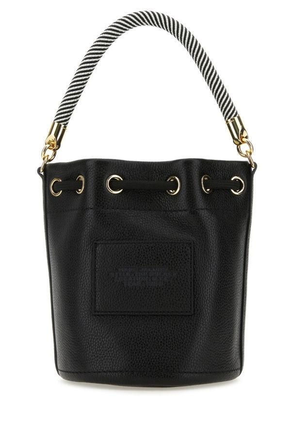 Black leather The Bucket bucket bag - 3