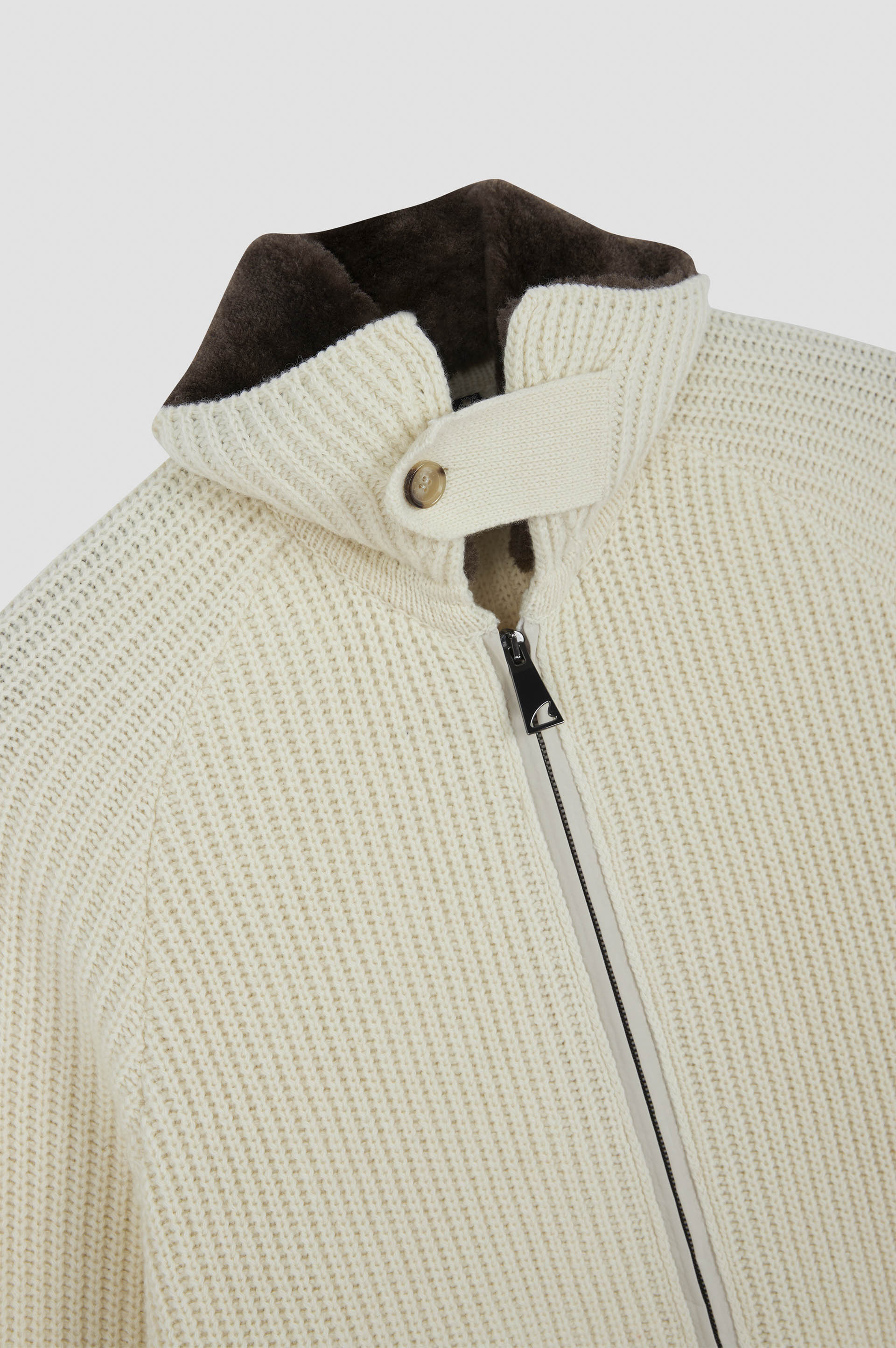 RE-WOOL ZIP-UP SWEATER - 6