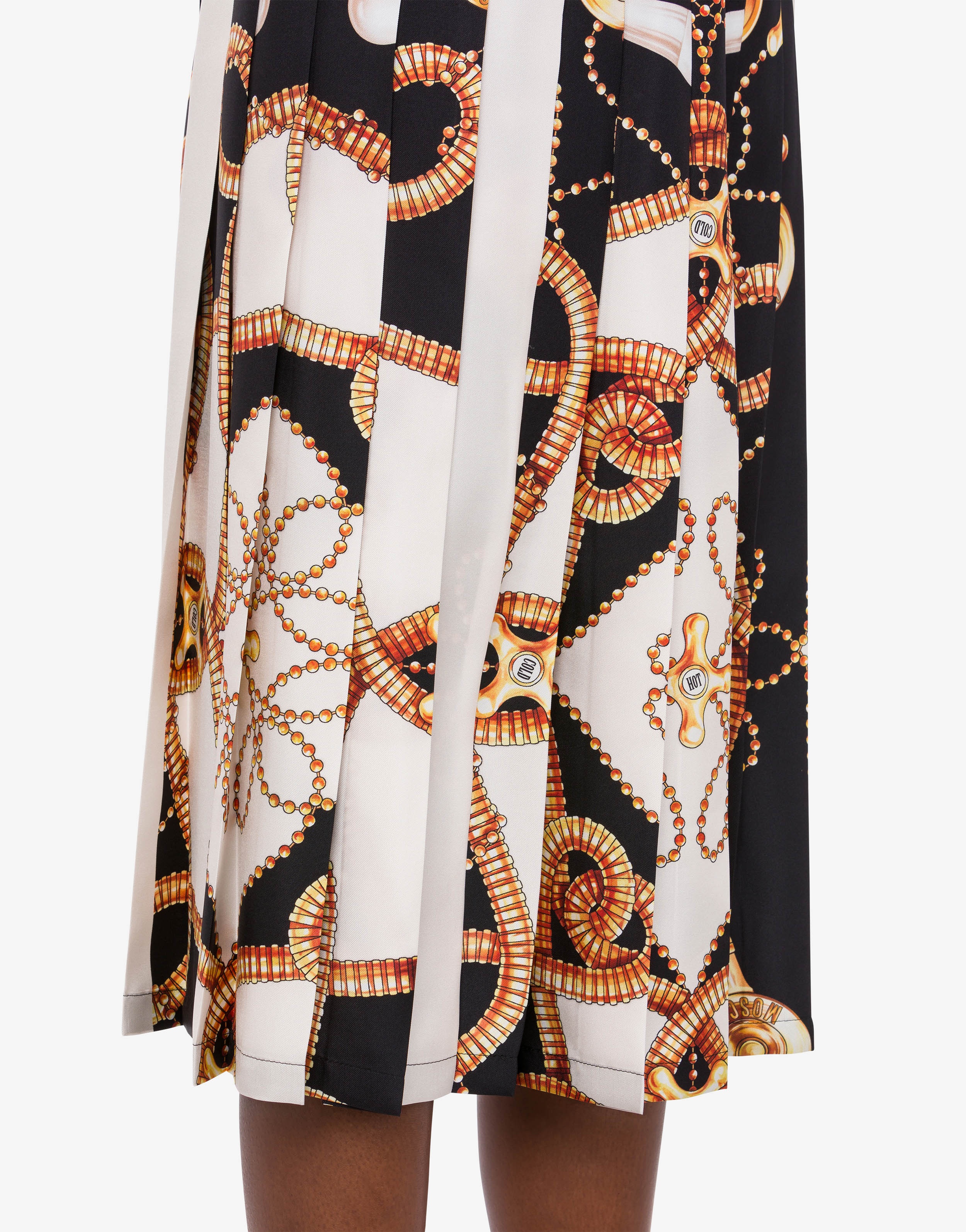 FAUCETS PRINT SILK SKIRT - 3