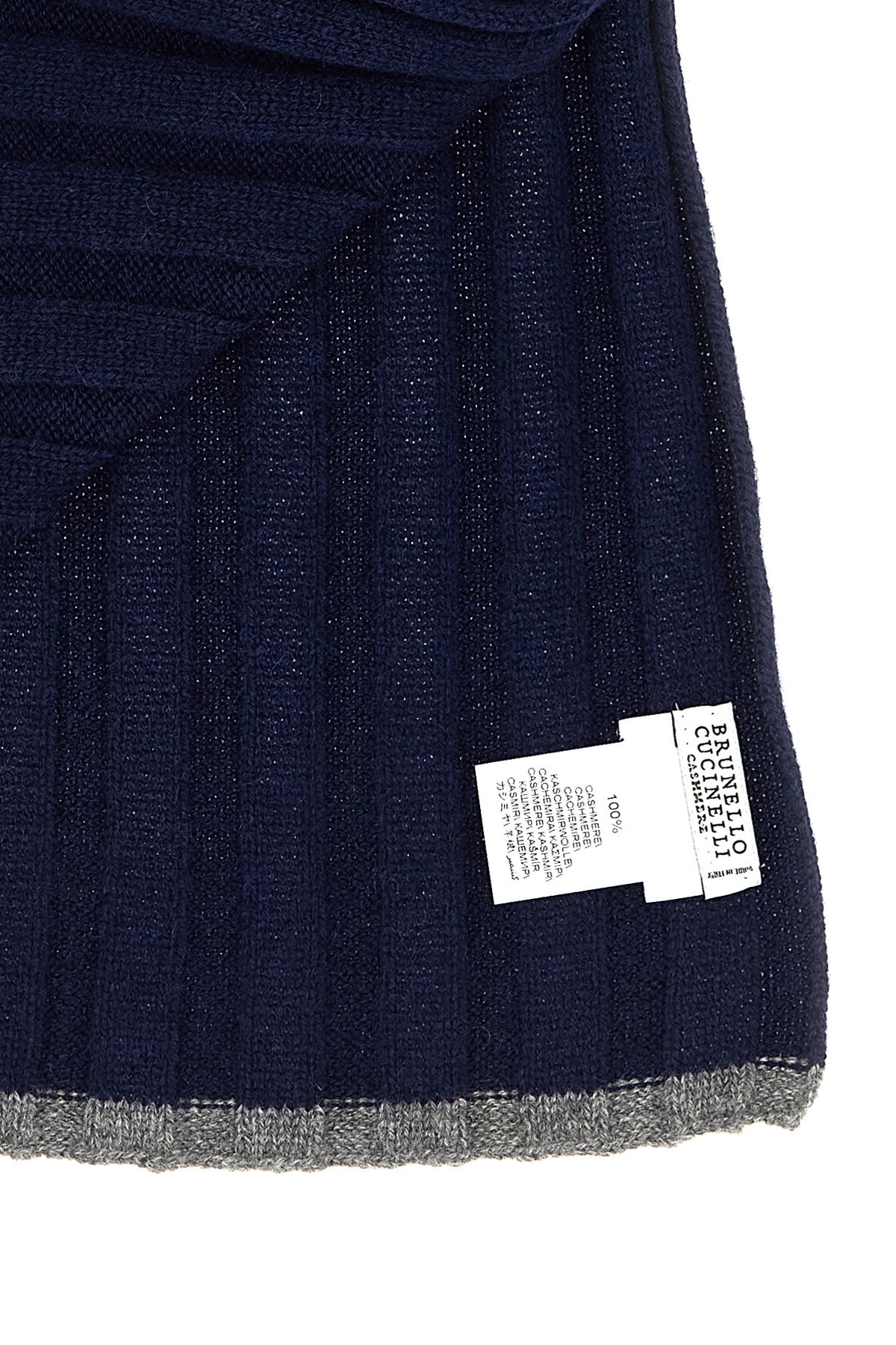 Ribbed cashmere scarf - 3