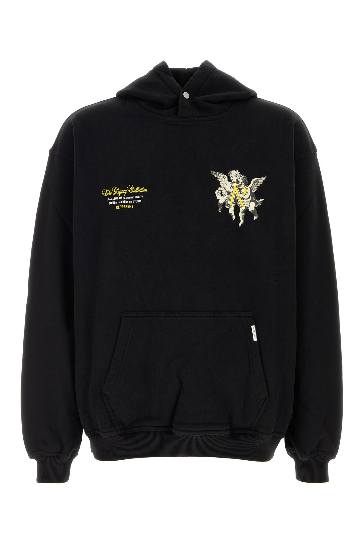 Black cotton oversize Represent Legacy Cherubs sweatshirt - 1