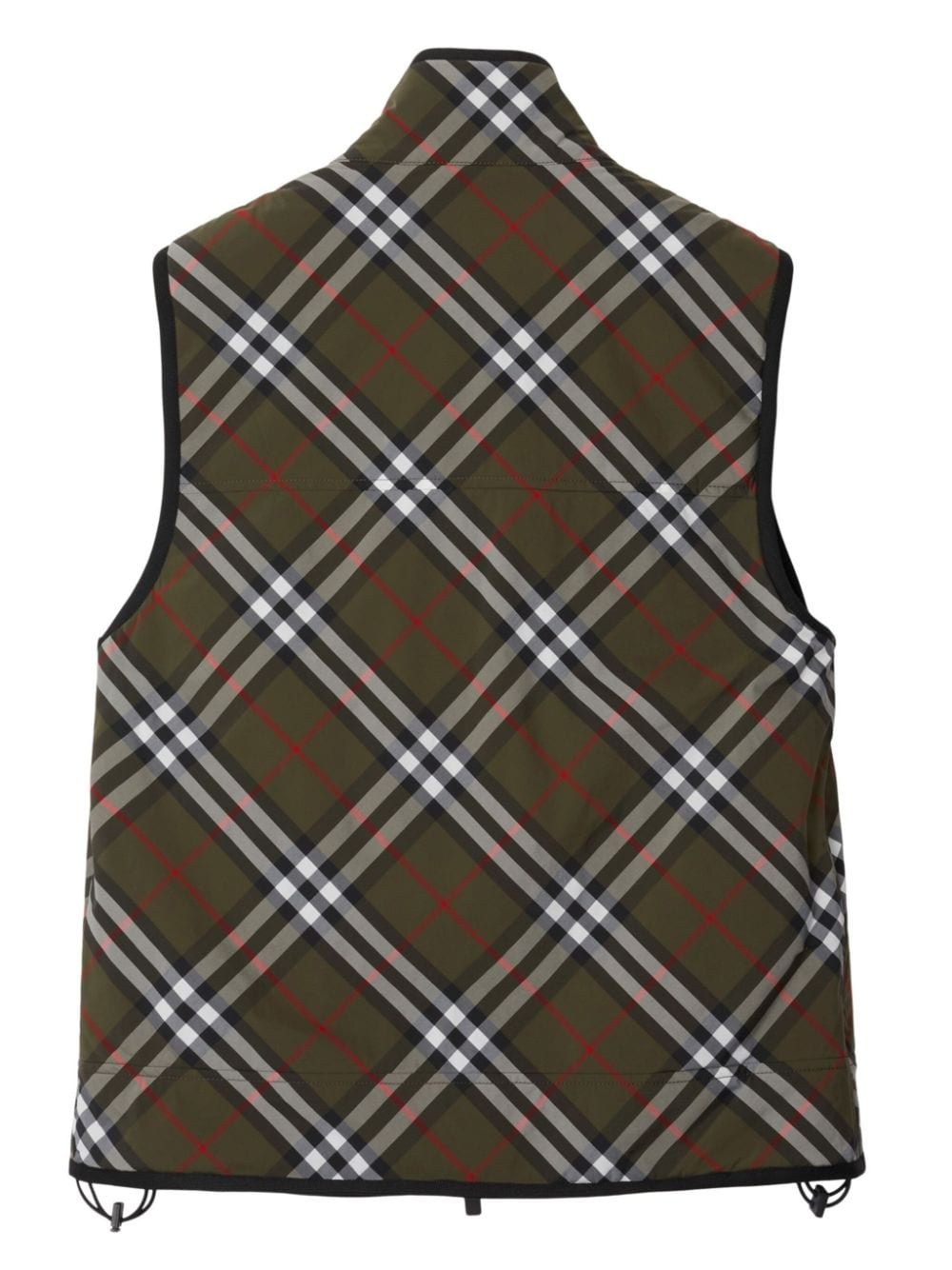 checked padded gilet - 5