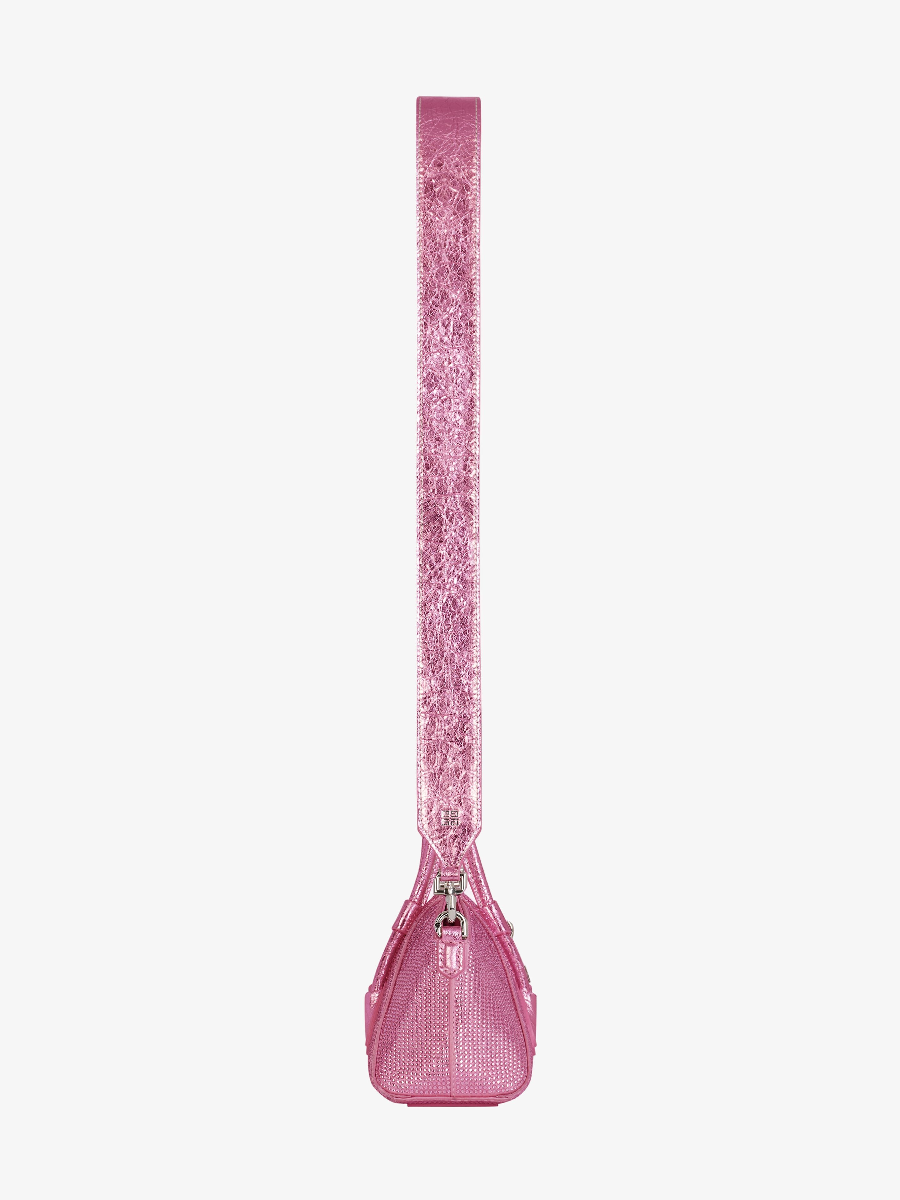 MINI ANTIGONA STRETCH BAG IN SATIN AND STRASS - 4