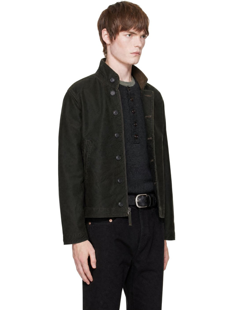 Black Cotton Bower Deck Jacket 2