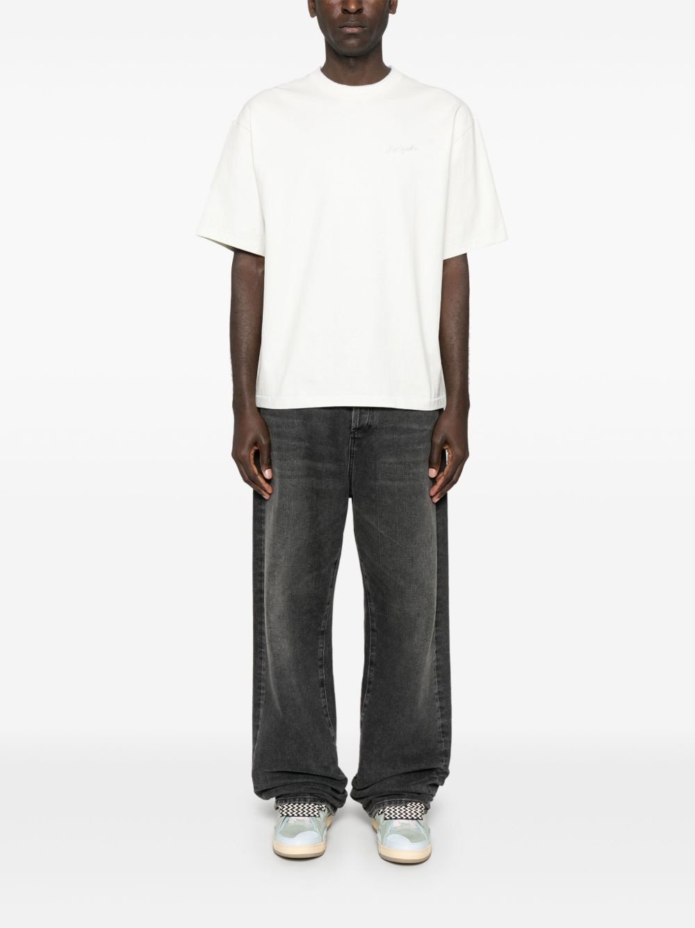 decorative-stitching T-shirt - 2
