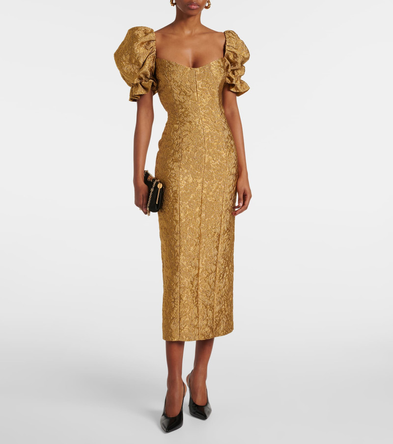 markarian Farrah floral brocade midi dress outlook