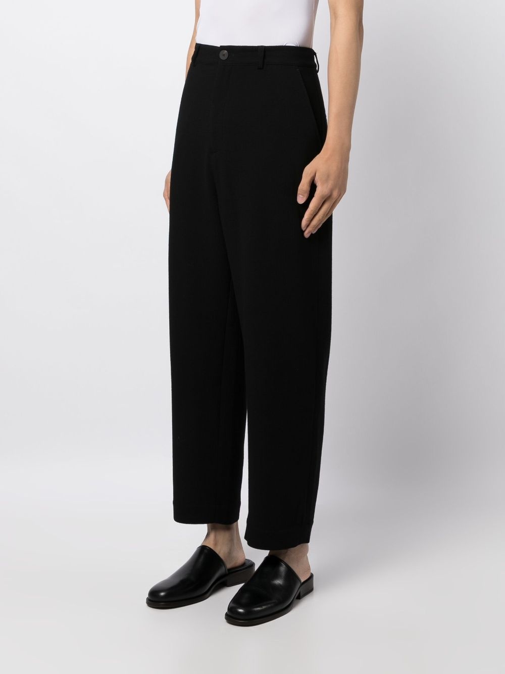 mid-rise straight-leg trousers - 3