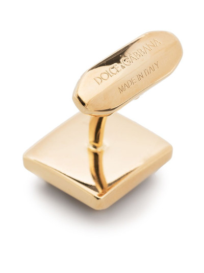 Dolce & Gabbana logo-plaque cufflinks outlook