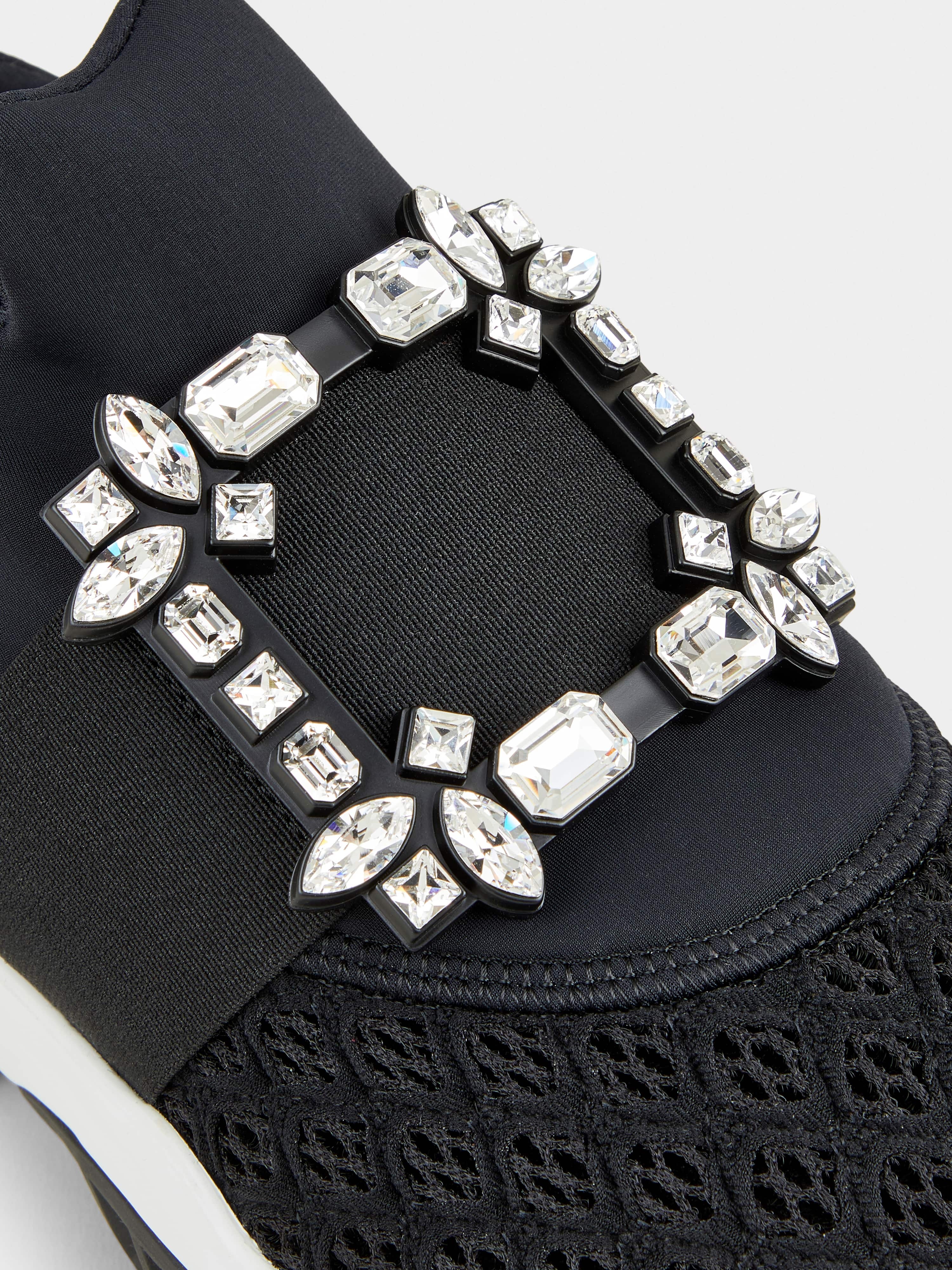 【Roger Vivier】Viv' Run Technical Strass Buckle スニーカー Roger Vivier Viv' Run Strass Buckle Sneakers in Technical
