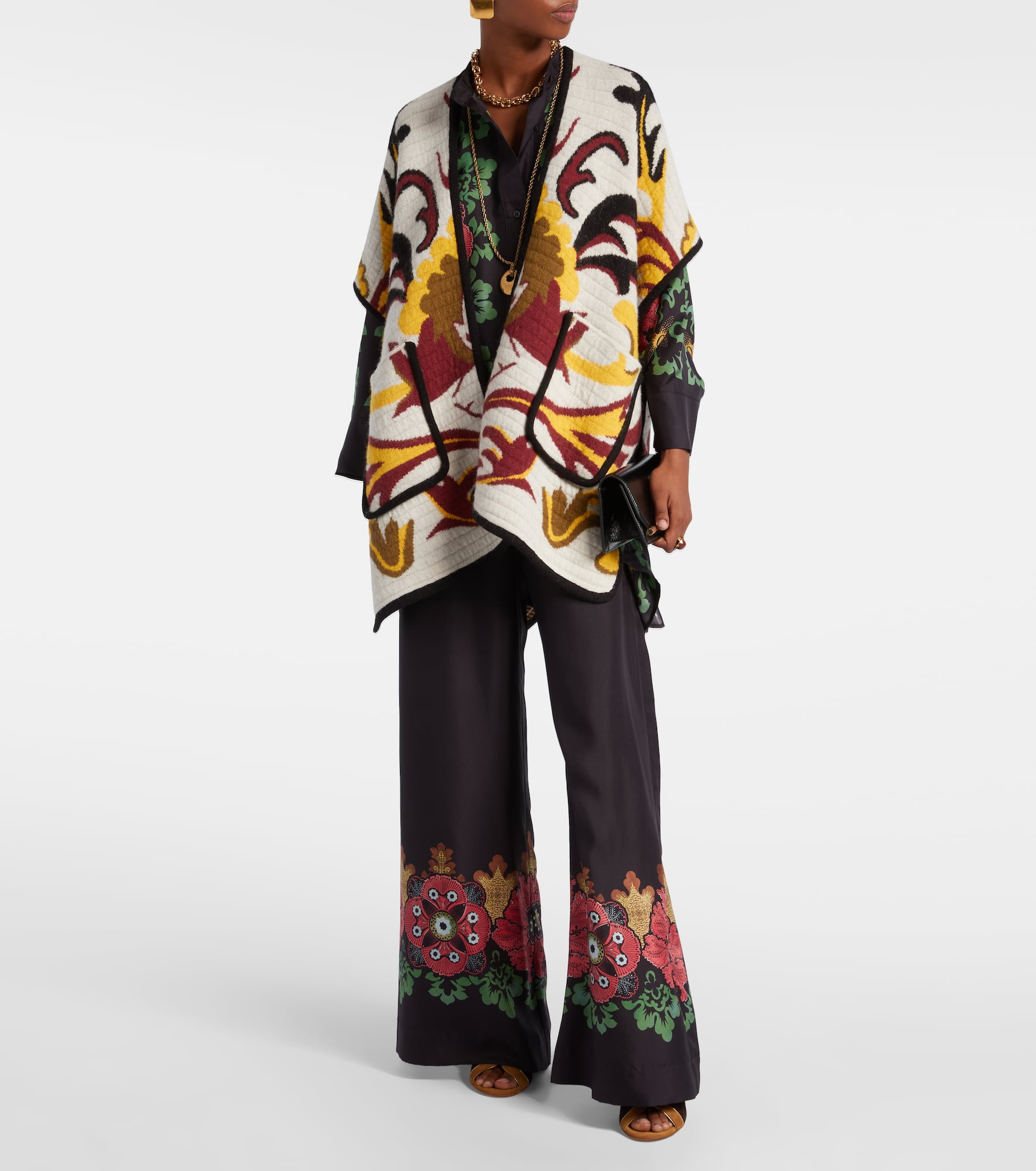 In My Power patterned cape - 2