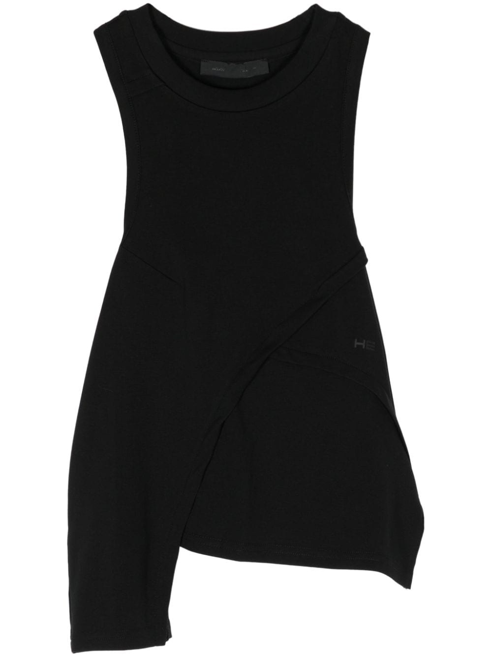 asymmetric jersey tank top - 1