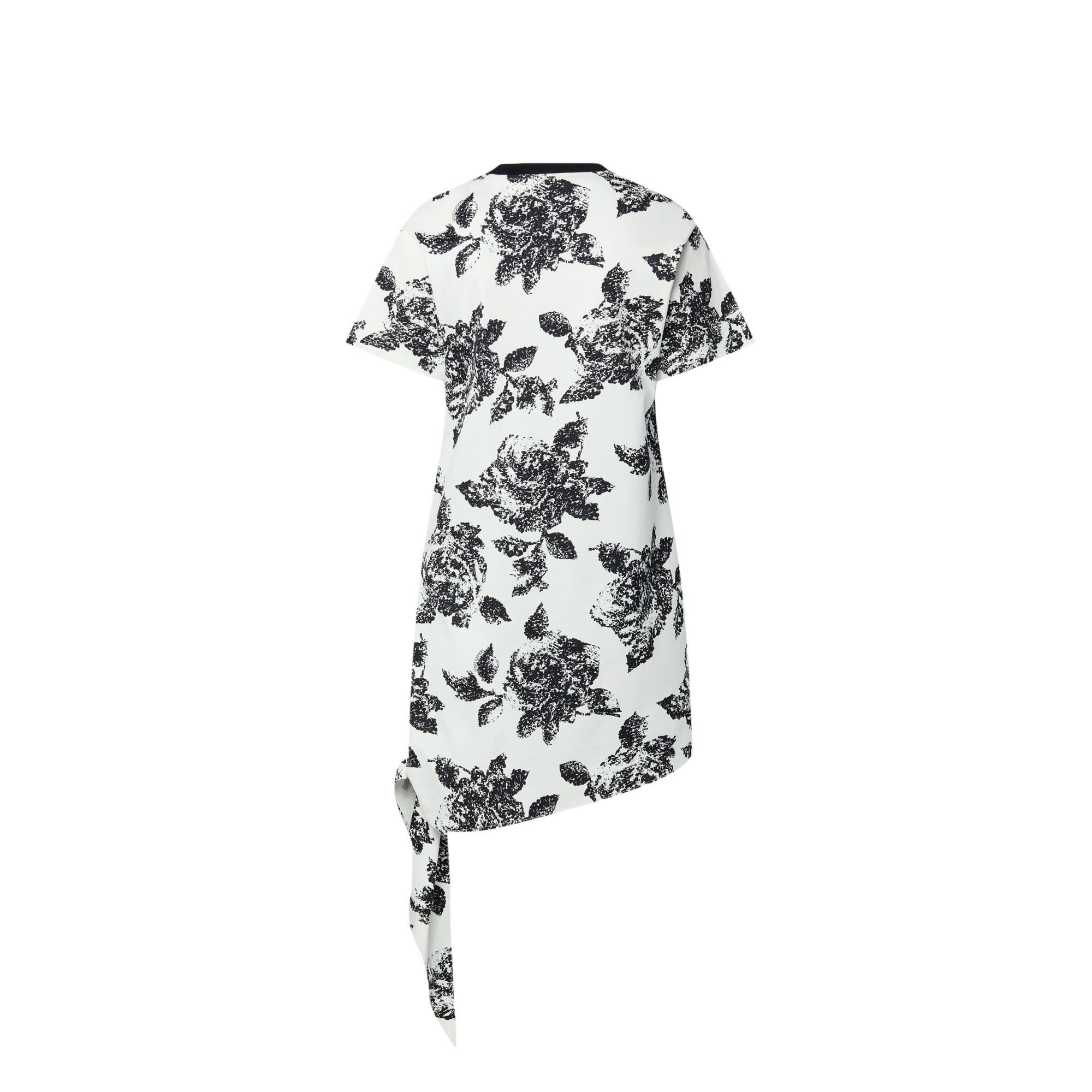 Floral Knotted T-Shirt Dress - 3
