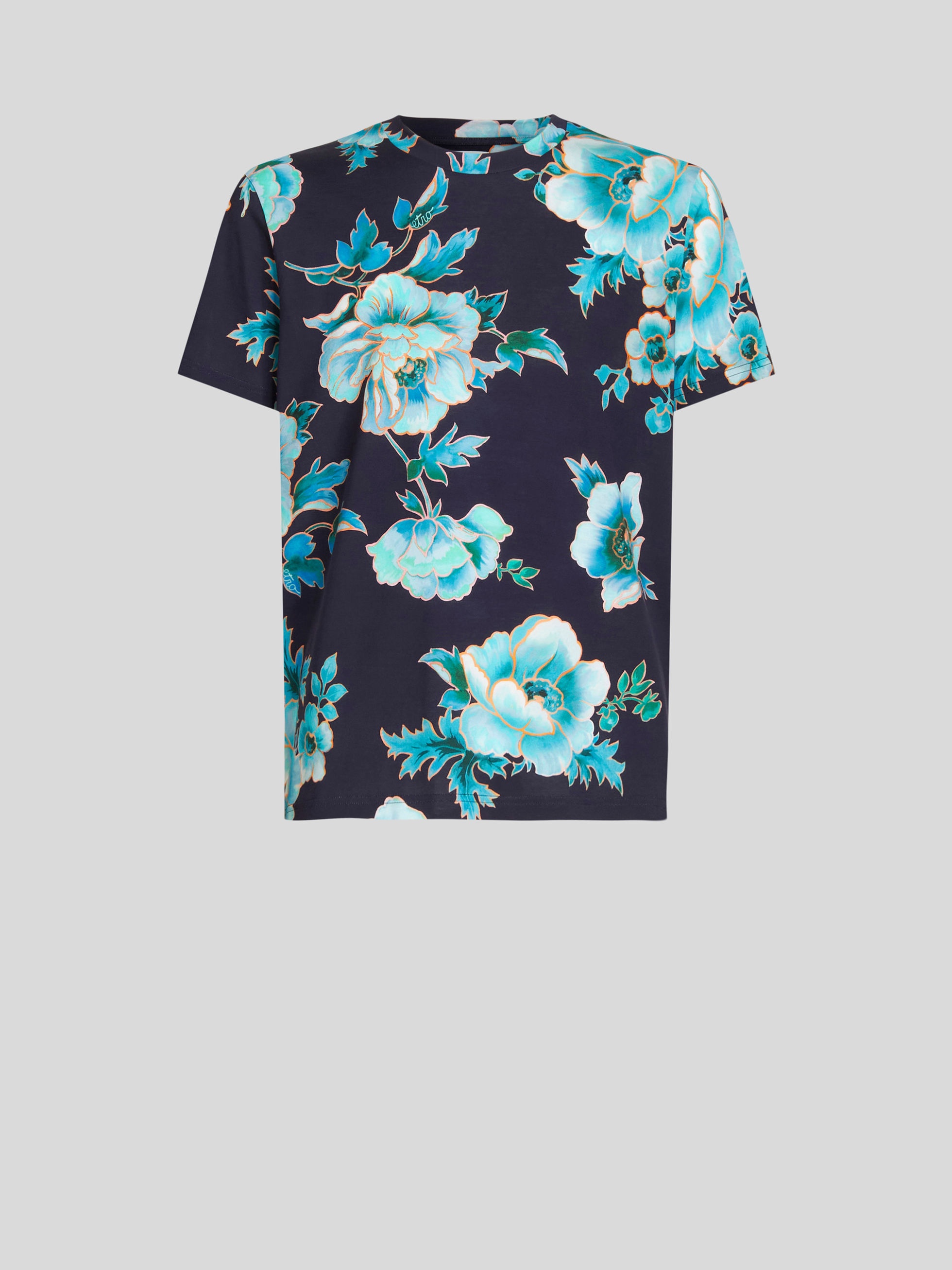 MAXI FLORAL PRINT T-SHIRT - 1