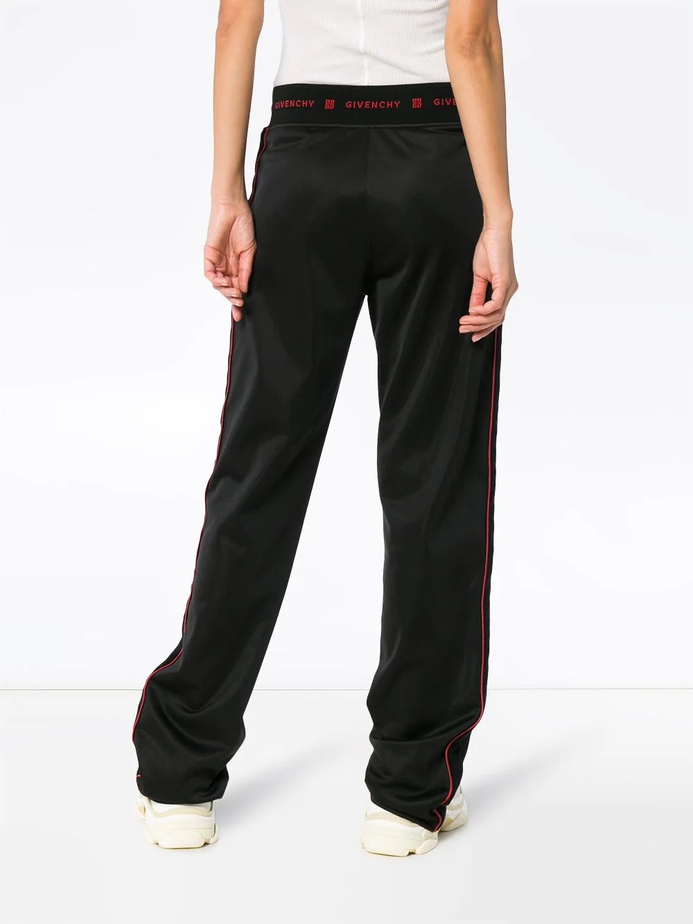 side-stripe logo track pants - 4