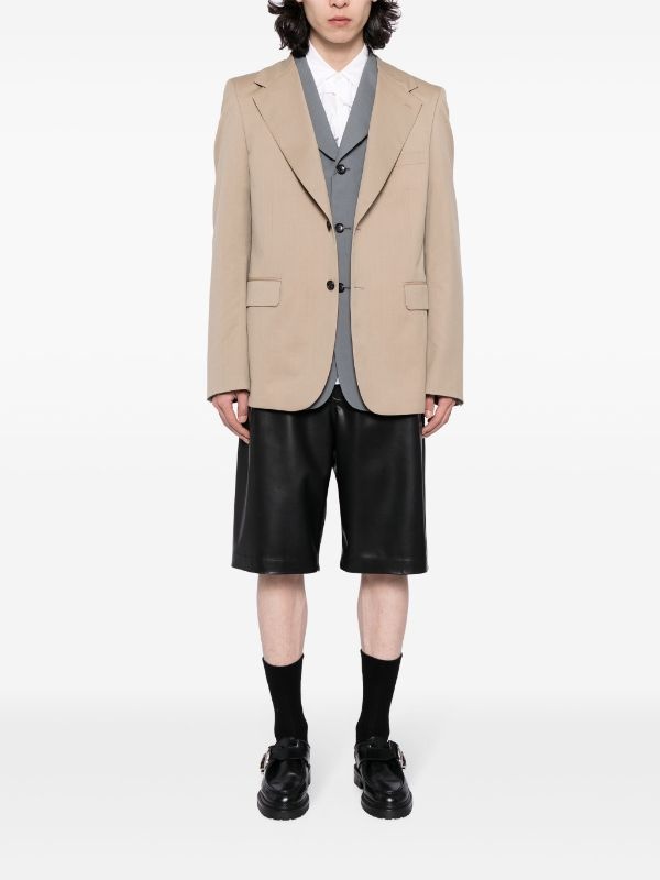 COMME DES GARCONS HOMME PLUS Men Wide Lapel Pocket Jacket - 3