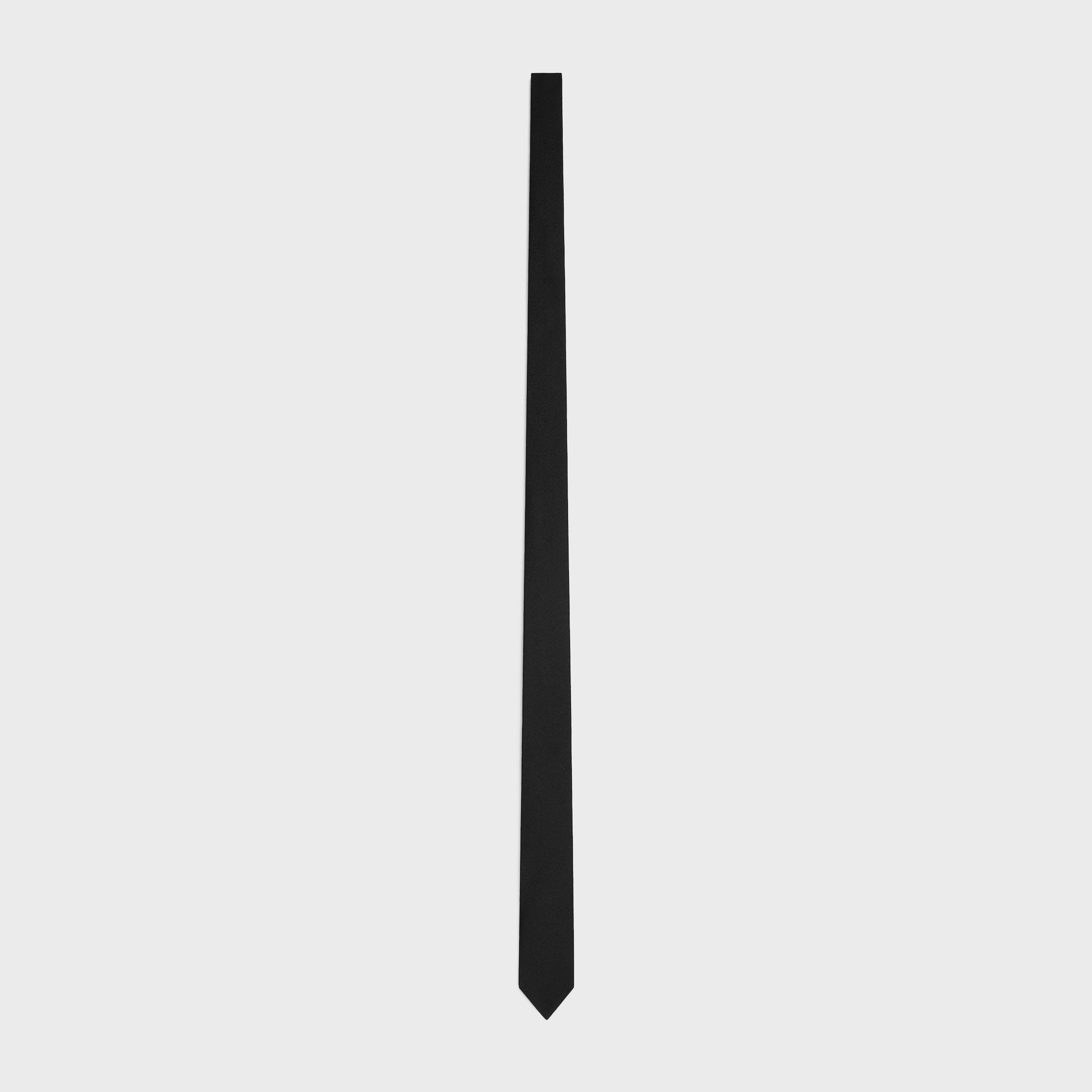 thin tie in textured silk - 1