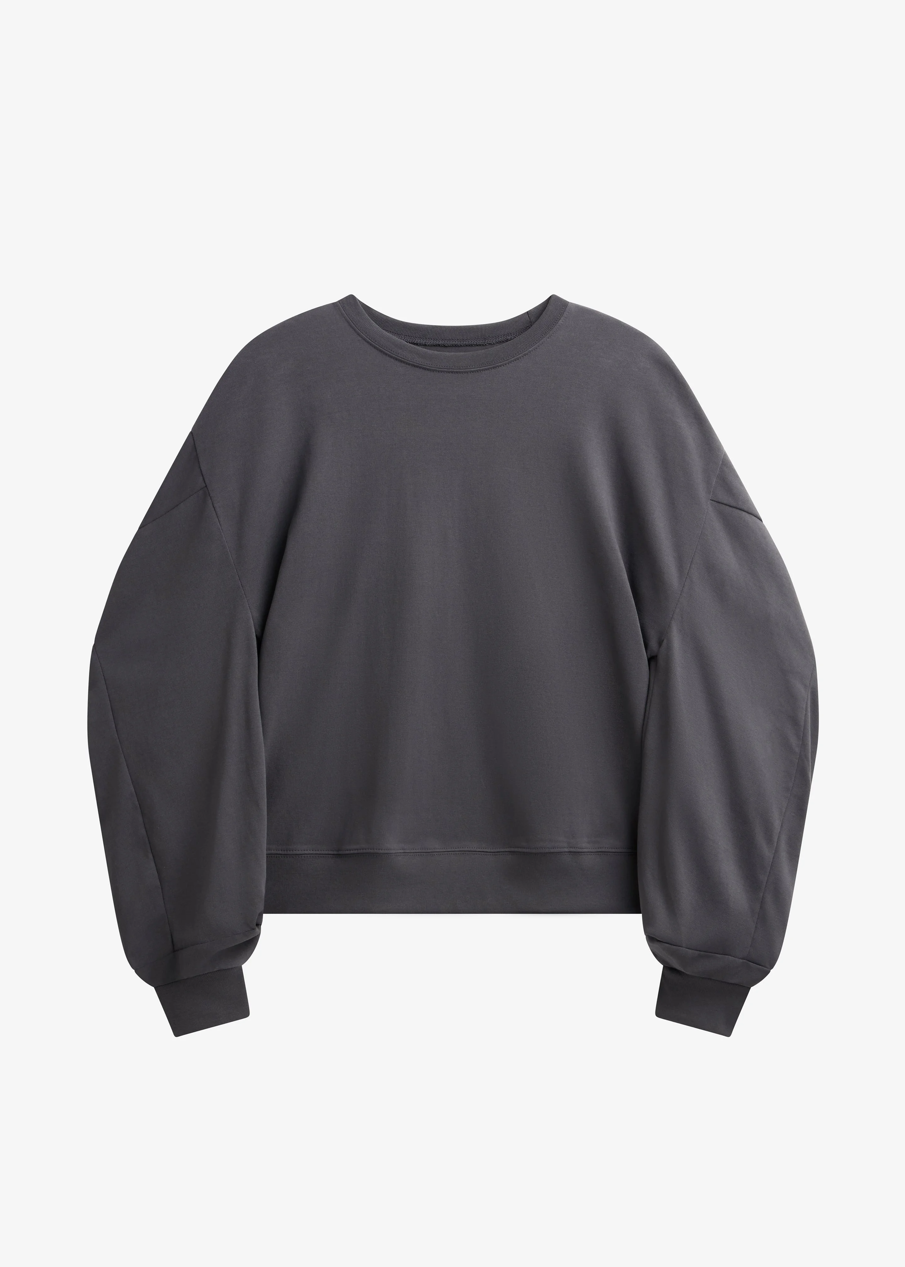 Balve Balloon Sleeve Sweatshirt - Grey - 1