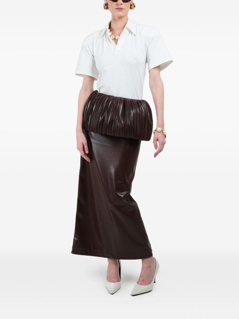 ROWEN ROSE pleated balloon maxi skirt outlook